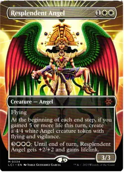 Resplendent Angel (Borderless) 334 Mythic The Lost Caverns of Ixalan NM MTG - Image 1