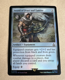 MTG - Sword of Feast and Famine - Foil - Assassin's Creed - Image 1