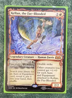 MTG - Kellan, the Fae-Blooded (Showcase) - Near-Mint [Wilds of Eldraine] - Image 1