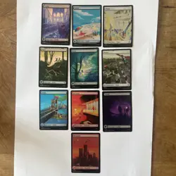 MTG - Marvel Super Heroes - Full art Land Bundle - #277 to #286 Foil - Image 1