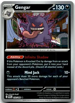 Pokemon Gengar Perfect Order POR #050/088 Rare Reverse Holo NM QUANTITY SALE! - Image 1