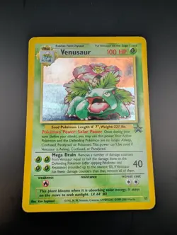 Venusaur Holo Black Star Promo English 13/53 Pokemon 1999 MP WOTC - Image 1