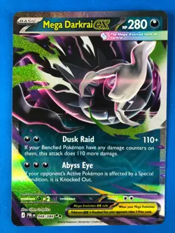 Pokemon TCG - Mega Darkrai ex - 048/084 ME05: Pitch Black Double Rare Holo - NM - Image 1