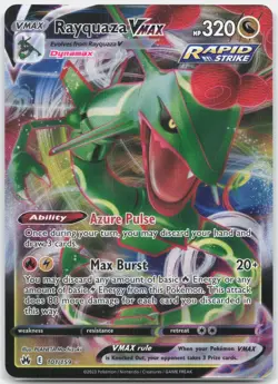 Rayquaza VMAX 101/159 Holo VMAX Rare Crown Zenith Pokemon NM/M - Image 1