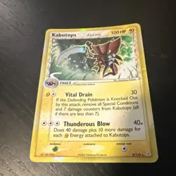 Pokemon Kabutops Delta Species EX Holon Phantoms 9/110 100HP Holo Rare English - Image 1