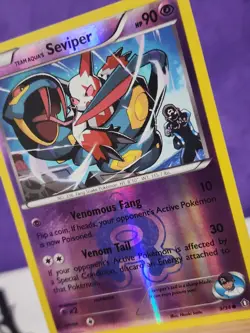 Pokemon TCG Team Aqua's Seviper 9/34 Double Crisis 2015 Basic HP 90 Reverse - Image 3