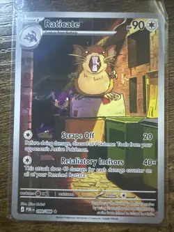 Raticate 99/88 Illustration Rare, Perfect Order. Full Art Holo, Pokemon TCG, NM - Image 1