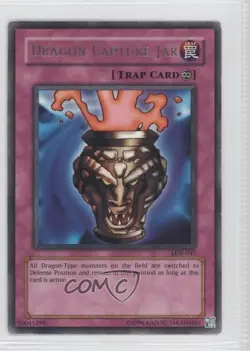 Dragon Capture Jar (R) YuGiOh Legend of Blue Eyes White #LOB-045 2002 READ - Image 1