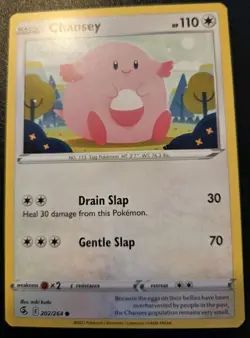 Chansey 202/264 Common Sword & Shield: Fusion Strike Pokemon TCG - Image 1