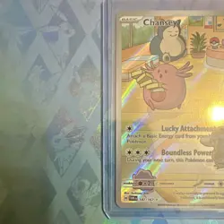 The Pokemon Company Chansey 187/167 Twilight Masquerade IR Full Art Holo 120HP - Image 2