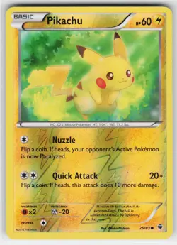 Pikachu 26/83 Reverse Holo C Generations Pokemon Moderately Played - Image 1