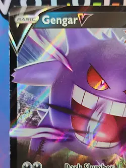 Holo Foil Gengar V 156/264 Ultra Rare Pokemon SWSH08: Fusion Strike NM - Image 2