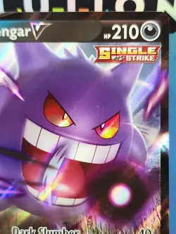 Holo Foil Gengar V 156/264 Ultra Rare Pokemon SWSH08: Fusion Strike NM - Image 3
