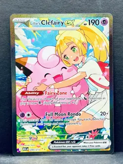 Lillie's Clefairy ex 280/217 SIR Ascended Heroes Pokemon PACK FRESH - Image 1
