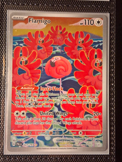 Pokemon TCG Flamigo 227/193 SV02 Paldea Evolved Illustration Rare Holo EN - Image 1