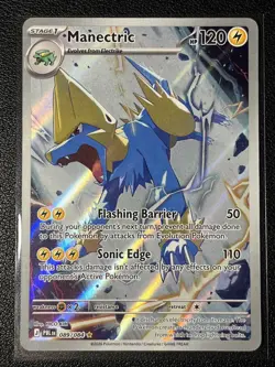 Manectric 089/084 ME Pitch Black Holo Full Art Illustration Rare Pokemon NM-MT - Image 1