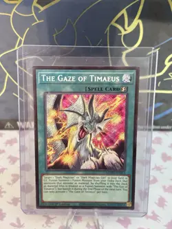 The Gaze of Timaeus MZMU-EN013 Secret NM Yugioh 1st ED - Image 1