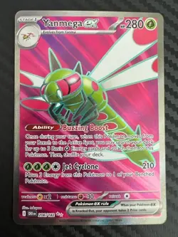 Pokemon TCG Yanmega EX Card 206/182 Destined Rivals Secret Rare Full Art NM - Image 1