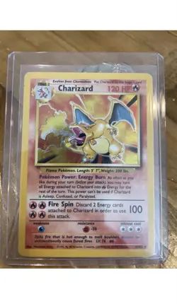 Pokemon TCG Charizard 1999 Base Set Holo First Edition Unlimited Rare Card 4/102 - Image 1
