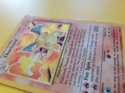 Pokemon TCG Base Set Unlimited Charizard Holo Rare 4/102 WOTC 1999 Heavy Played - Image 3