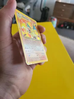 Pokemon TCG Base Set Unlimited Charizard Holo Rare 4/102 WOTC 1999 Heavy Played - Image 4