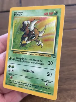 Pokemon TCG Pinsir Jungle 9/64 Holo Rare Unlimited 60 HP Wizards 1999 Clean Wotc - Image 5