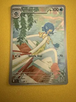 Pokemon TCG Simipour Black Bolt Illustration Card 102/086 Nm - Image 1