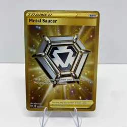Metal Saucer - 214/202 Secret Rare Pokemon Card Sword & Shield Base Set- NM - Image 1
