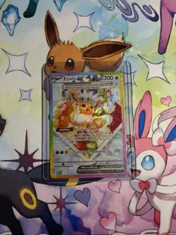 Pokemon TCG Eevee EX 174 Prismatic Evolutions Black Star Promo Card - Image 1