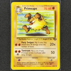 Primeape - 43/64 - Uncommon - Jungle Set - Pokemon Card - LP - Image 1