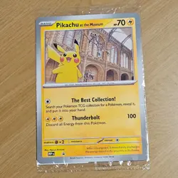 Pokemon TCG Pikachu At The Museum Promo Card UK Exclusive Brand New Sealed - Image 1