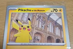 Pokemon TCG Pikachu At The Museum Promo Card UK Exclusive Brand New Sealed - Image 2