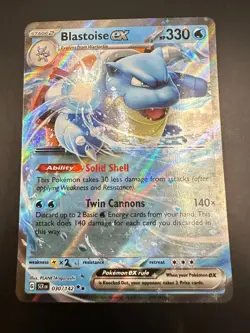 Blastoise EX 030/142 - Stellar Crown - Pokemon Card - Image 1