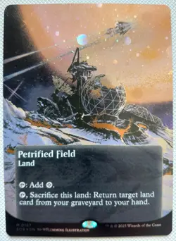 MTG - Petrified Field - Galaxy Foil - Stellar Sights - EOE - Magic the Gathering - Image 1