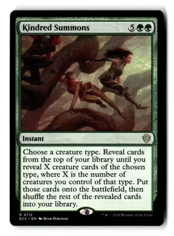 Kindred Summons 112 Rare Commander: Lorwyn Eclipsed Magic: The Gathering NM - Image 1