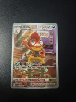 Scrafty 139/086 White Flare Illustration Rare Pokemon Card NM - Image 1