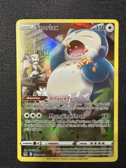 Snorlax TG10/TG30 Lost Origin Full Art Ultra Rare Holo Pokemon Card LP+ - Image 1