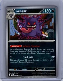 Pokemon Gengar ME03: Perfect Order #050/088 Rare,Reverse Holo - Image 1