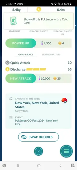 Pokemon Go Shiny Pikachu Moon Crown - Image 2