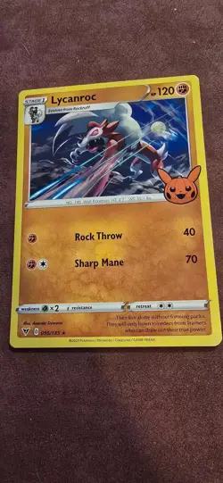 Lycanroc 095/185 Rare Trick or Trade BOOster 2023 Pokemon Near Mint - Image 1