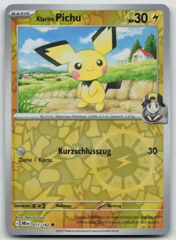 Klarins Pichu 071/182 Reverse Holo - Ewige Rivalen - DE - NM - Pokemon TCG - Image 1