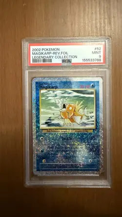 Pokemon TCG Magikarp 52/110 Legendary Collection Reverse Holo 2002 PSA 9 EN - Image 1