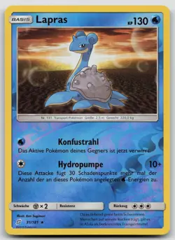 Lapras 31/181 Reverse Holo Rare - Teams sind Trumpf - DE - NM - Pokemon TCG - Image 1