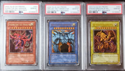 PSA 10 YU-GI-OH! Slifer GBI-001, Obelisk GBI-002, Ra GBI-003 Promo Set Yugioh - Image 1