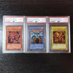 PSA 10 YU-GI-OH! Slifer GBI-001, Obelisk GBI-002, Ra GBI-003 Promo Set Yugioh - Image 2