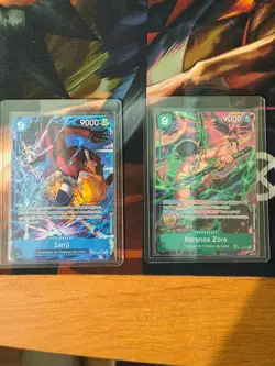 One piece TCG - Carte Sanji TR Op09 FR (Op06-119) et Carte Zoro TR (Op06-118) FR - Image 1