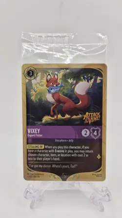 Disney Lorcana Vixey Expert Fisher Prerelease Promo Attack Of The Vine! 4/PD1 - Image 1