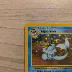 Pokemon Vaporeon Jungle 12/64 Holo Unlimited Holo Rare Card - LP - Image 2