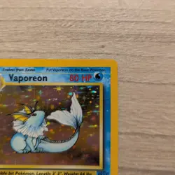 Pokemon Vaporeon Jungle 12/64 Holo Unlimited Holo Rare Card - LP - Image 3