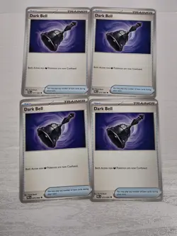 4x Dark Bell 075/084 Playset Trainer Pokemon Trading Card Game Deck Building - Image 1